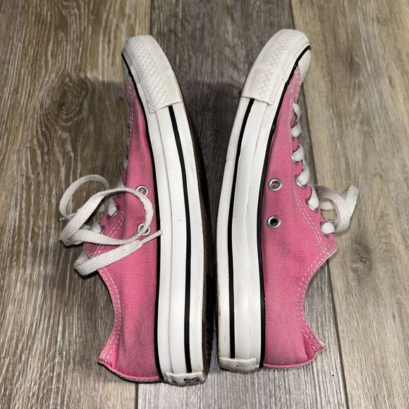 Converse All Star Pink Low Top US Size Women’s 7 / Youth Big Kid 5 Sneaker Shoes - Picture 9 of 11